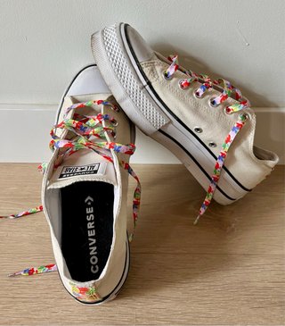 Converse All Star caña alta beige talla 40