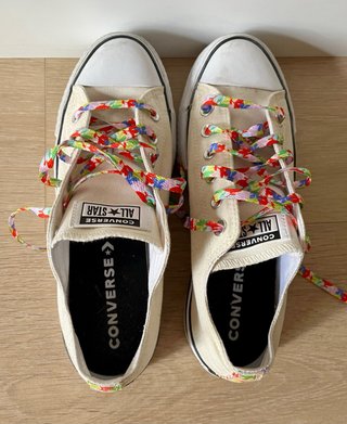 Converse All Star caña alta beige talla 40
