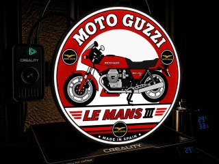 Cartel Luminoso Moto Guzzi Le Mans III