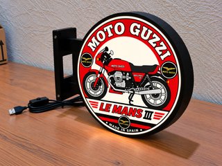 Cartel Luminoso Moto Guzzi Le Mans III