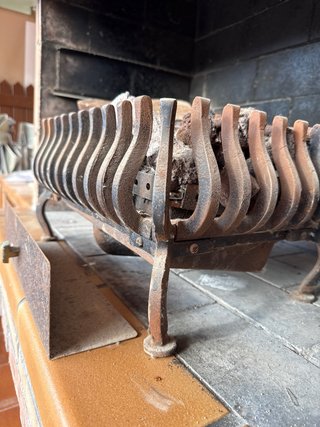 brasero de Gas chimenea - Hierro Fundido