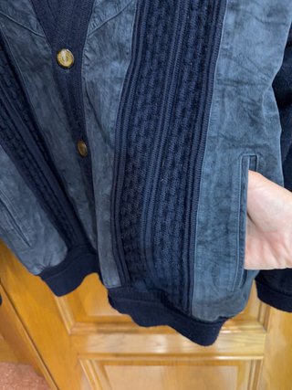 Chaqueta vintage Moda Pelle Classic lana y piel