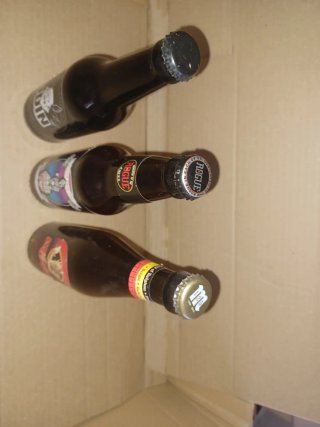 3 Bottiglie di Birra Vuote da Collezione