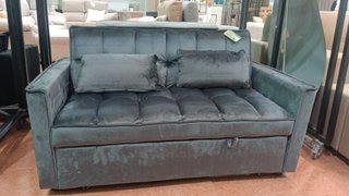 Sofá Cama Gris Terciopelo