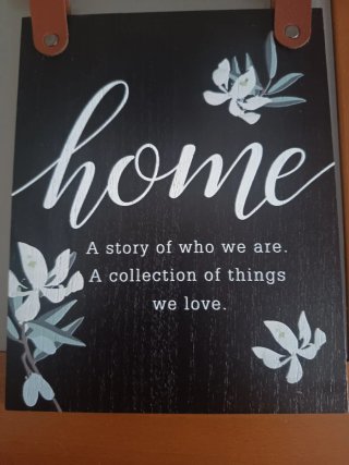 Quadro decorativo 'home'