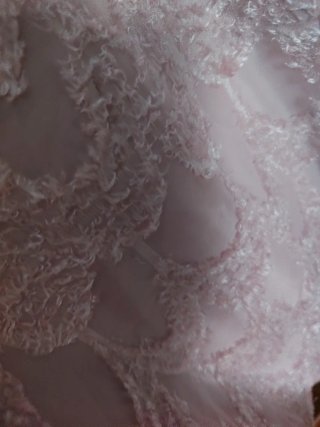 Top fiesta encaje cascada rosa blanco Es rosa palo