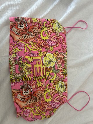Top Bershka Rosa Estampado Tigre Talla S