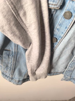 Cazadora vaquera con capucha niño Lefties capucha