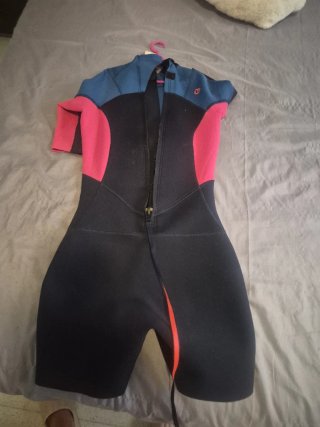 Traje de neopreno OLAIAN azul/rosa