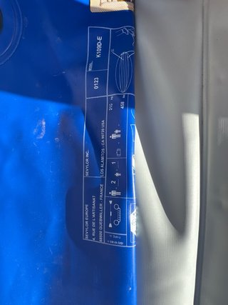 Kayak hinchable azul
