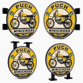 Cartel Luminoso Puch Minicross Vintage