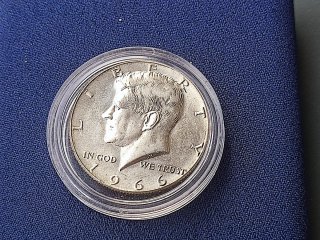 Moneda JFK Half Dollar Plata