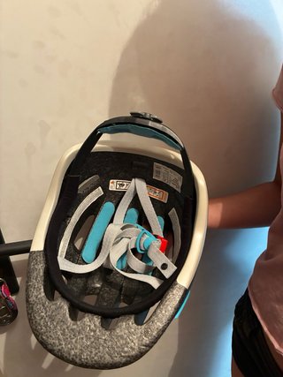 Casco Bici b'Twin Blanco en perfecto estado