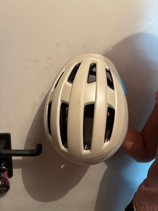 Casco Bici b'Twin Blanco en perfecto estado