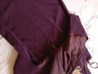 Vestido de fiesta con pedrería.