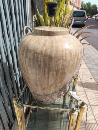 Lámpara de mesa piedra años 70/80