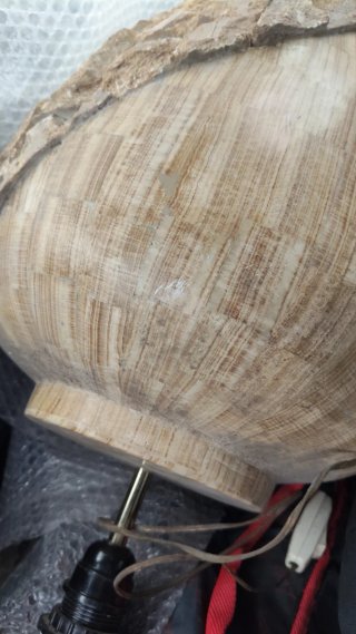 Lámpara de mesa piedra años 70/80