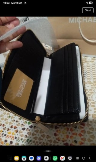 Portafoglio Michael Kors nero