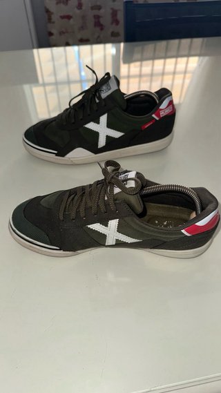Zapatillas Munich Fútbol Sala Verde Oliva