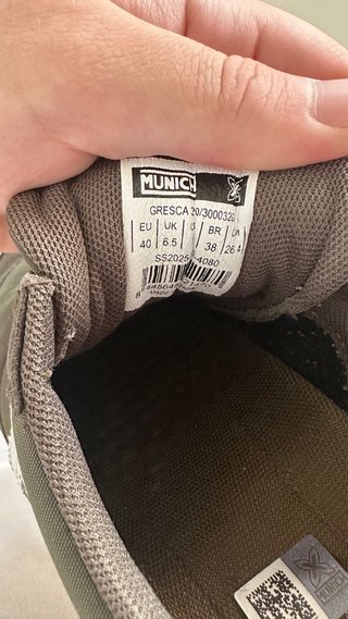 Zapatillas Munich Fútbol Sala Verde Oliva