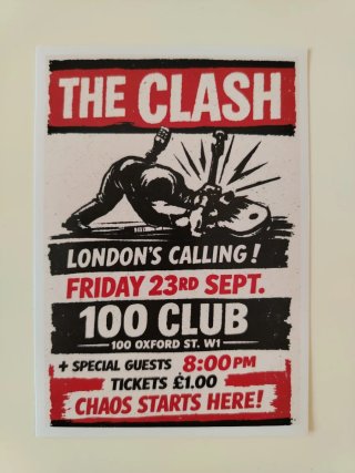 Pack Pegatinas "UK Punk 77" Mini Posters / Flyers