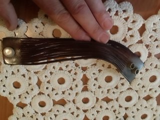Bracciale vintage pelle 22,5x3,8cm