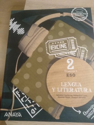 Pack 3 Libros de texto lengua y literatura 2 ESO