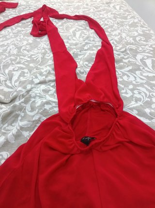 Vestido rojo celebración T.S