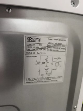 Secadora Kroms 6kg