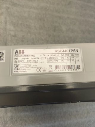 Interruptor de seguridad ABB gris