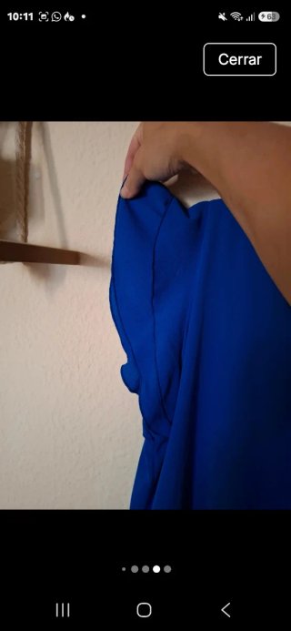 Vestido Zafiro Azul/Blanco Talla L/XL Nuevo