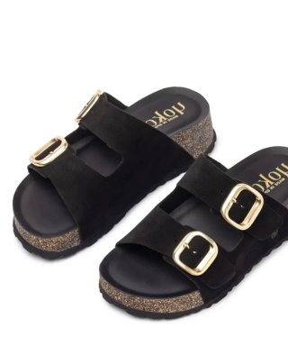 Sandalias Yokono negras plataforma talla 39