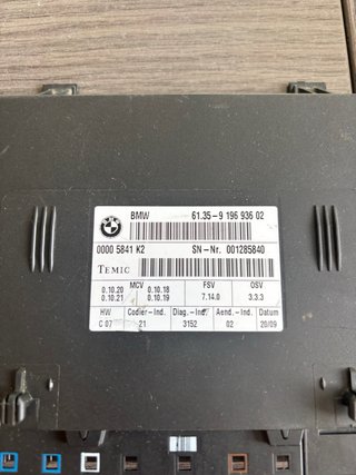 Modulo asientos eléctricos calefactables BMW E9X