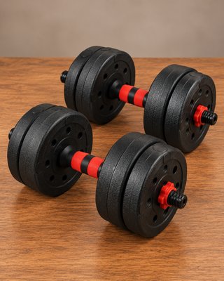Mancuernas ajustables con discos