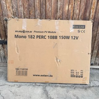 Panel Solar Monocristalino Bifacial 150W 12V