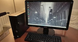 PC Sobremesa HP i3 + Monitor. Windows 11 + Office
