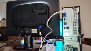 PC Sobremesa HP i3 + Monitor. Windows 11 + Office