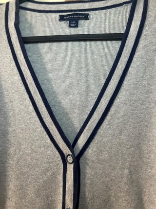 Cárdigan Tommy Hilfiger Algodón Gris Talla L