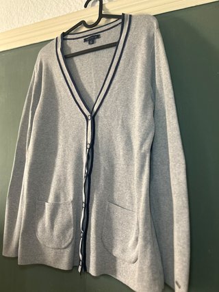 Cárdigan Tommy Hilfiger Algodón Gris Talla L