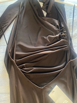 Vestido Marrón Zara Nuevo con Etiquetas