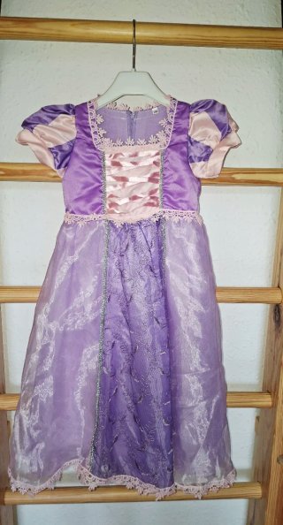 Vestido infantil Rapunzel talla 100cm (3-6 años)