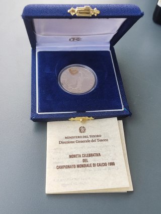 Moneda Plata Italia Mundial 1978