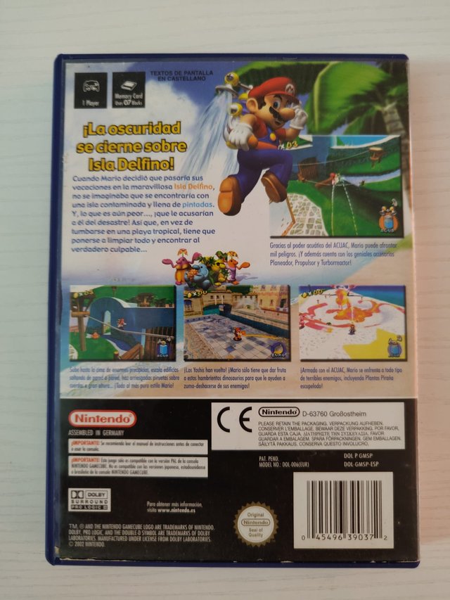 Super Mario Sunshine - Nintendo GameCube PAL ESP