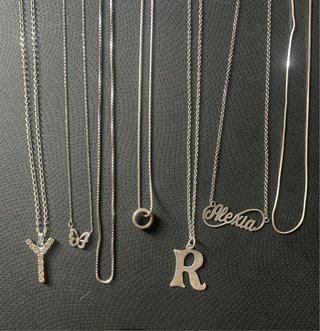 Lote de collares de plata
