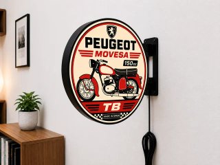 Cartel Luminoso Peugeot Movesa TB 150cc