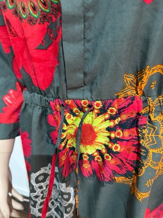 Vestido estampado floral talla única