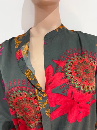 Vestido estampado floral talla única