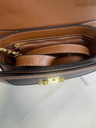 Borsa Celine Triomphe Marrone e Oro