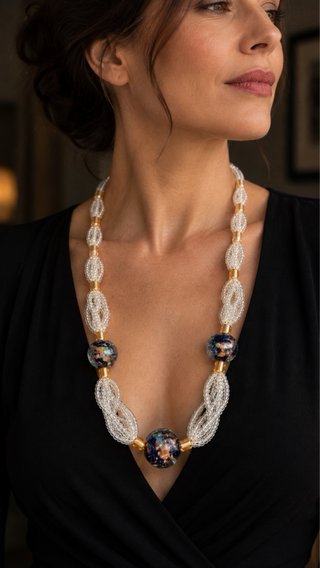 Collana Vetro Veneziano Anni '50 vintage