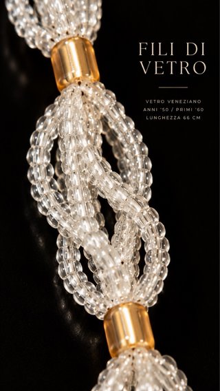 Collana Vetro Veneziano Anni '50 vintage